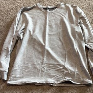 Classic Men's Long Sleeve Gray Tee